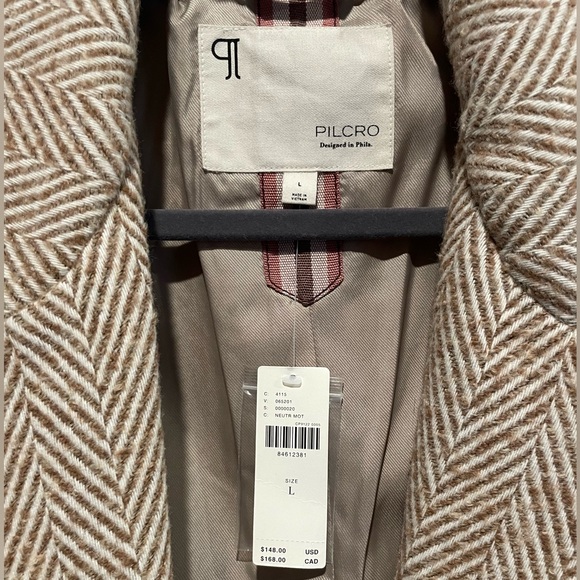 Pilcro lined blazer, Oatmeal size L - Picture 6 of 7
